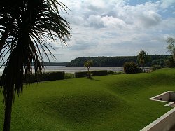 Beautiful views of the beach from the garden